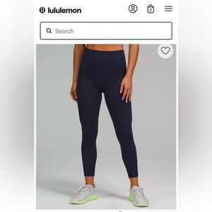 used Lululemon Invigorate HR Tight 25”